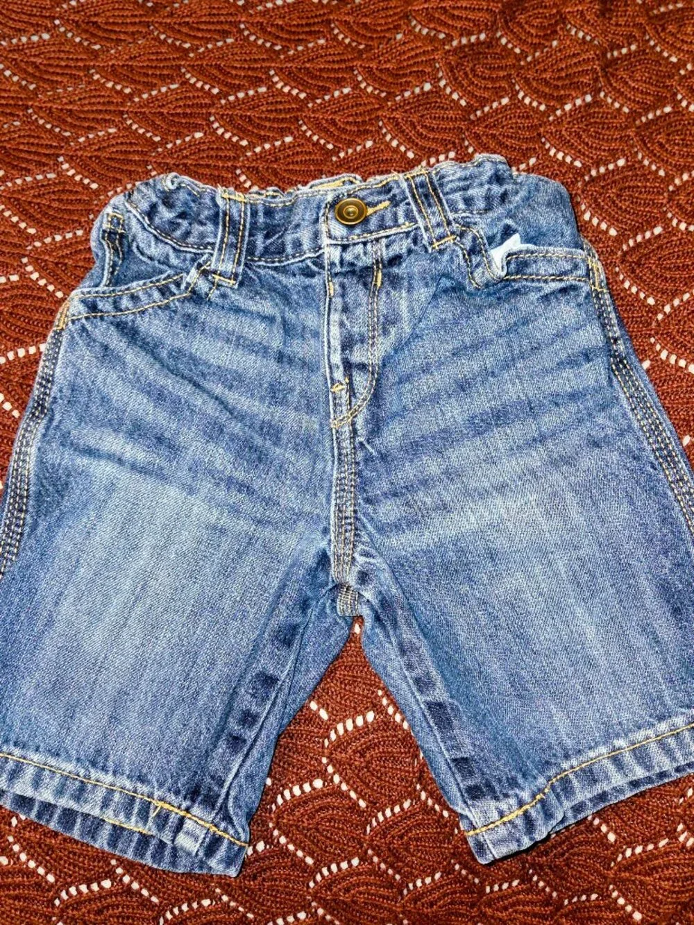 The Children's Place Toddler Boys Adjustable Waist Denim Shorts Snap 4T